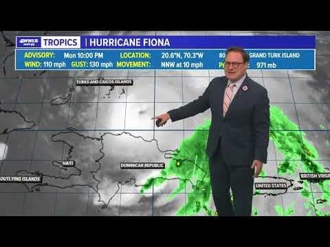 Monday night tropical update: Hurricane Fiona and wave headed to Caribbean