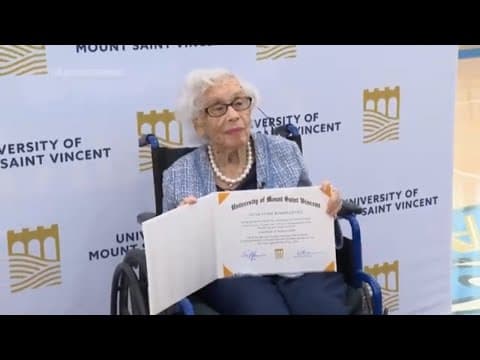A 97-year-old woman who escaped the Nazis gets her wish to be a college student