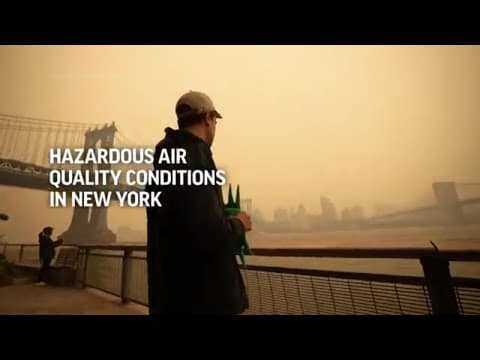 Hazardous air quality conditions in New York