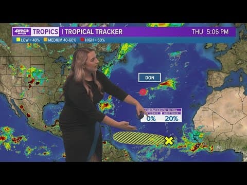 Thursday evening tropical update: possible development in Atlantic as tropical wave moves forward