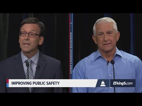 Washington governor's debate: Ferguson, Reichert offer plans to improve public safety