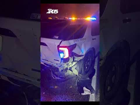 Four WSP vehicles hit by apparent impaired drivers within hours of each other