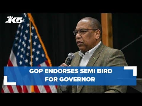Semi Bird receives GOP endorsement for Washington governor
