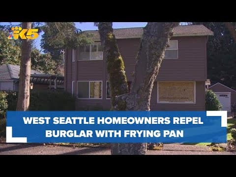 West Seattle homeowners repel burglar with frying pan before eventual arrest