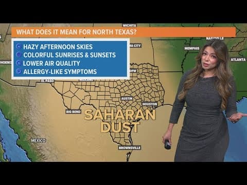 Saharan Dust in North Texas: Why the skies will look hazy