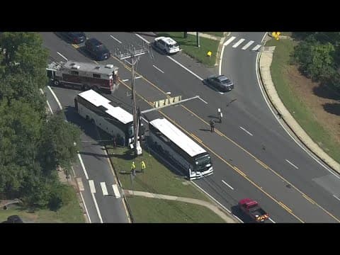 Dozens hurt in Maryland bus crash