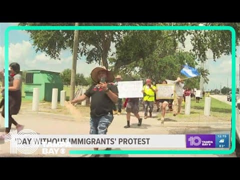 Dozens gather for 'Day Without Immigrants' protest in Tampa