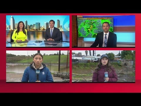 San Diego County sees some flooding, road closures as rains continue Tuesday | 8 AM update