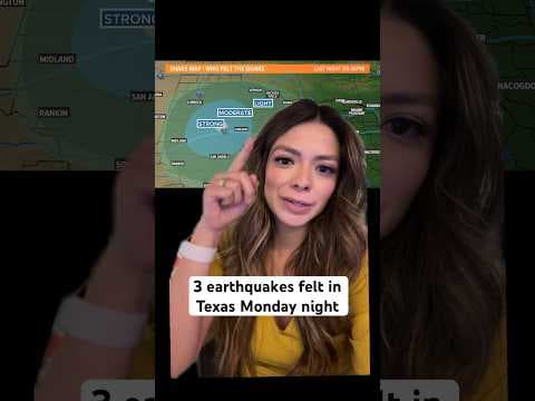 Earthquakes in Texas? Yep, there were THREE on Monday night