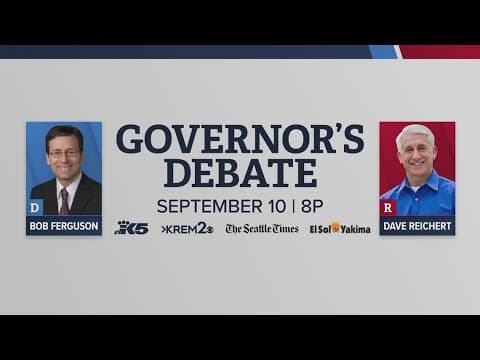 KING 5, coalition announce 2024 debate between candidates for Washington state governor