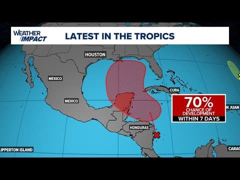 High chance for tropical development in the Caribbean
