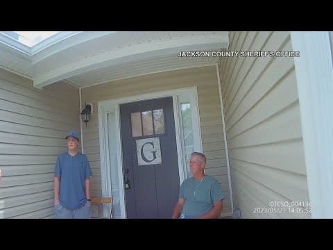 Bodycam video from 2023 shows police interaction with Georgia high school shooter, father