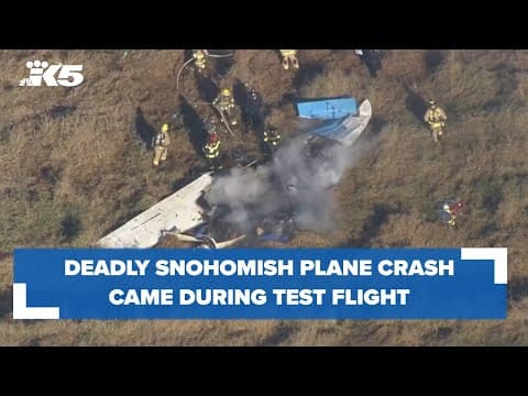 Deadly Snohomish plane crash was during test flight, says operating company