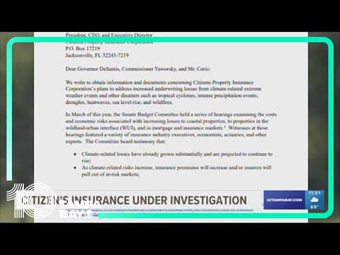 Citizens Property Insurance is under federal investigation