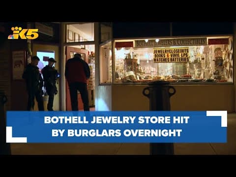 Bothell jewelry store burglarized, suspects flee in stolen car