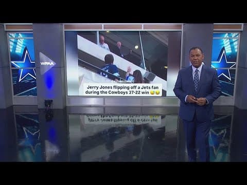 Video of Jerry Jones giving 'the finger' goes viral