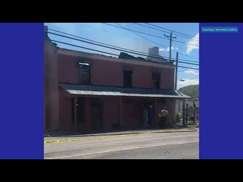 Crews responding after historic Hancock County Jail in Sneedville catches fire
