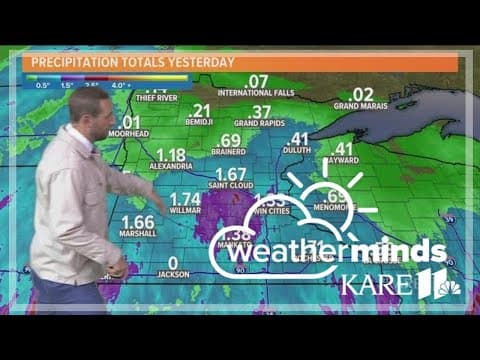 How much rain did Minnesota get?