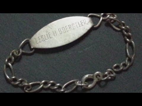 Daughter reunited with father's bracelet lost while fighting in World War II in France