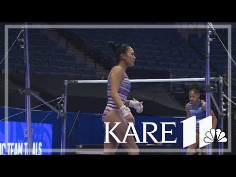 Practice begins for women gymnasts at Target Center