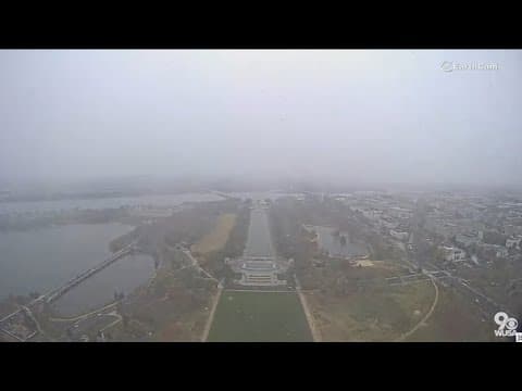 WATCH: Snow falls over the White House