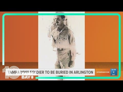 Tampa WWII soldier to be laid to rest at Arlington National Cemetery