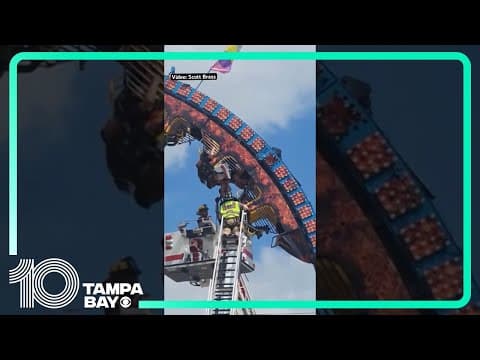 Roller coaster riders stuck upside down for hours at Wisconsin festival