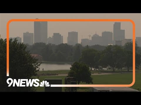 Wildfires outside of Colorado are to blame for the haze
