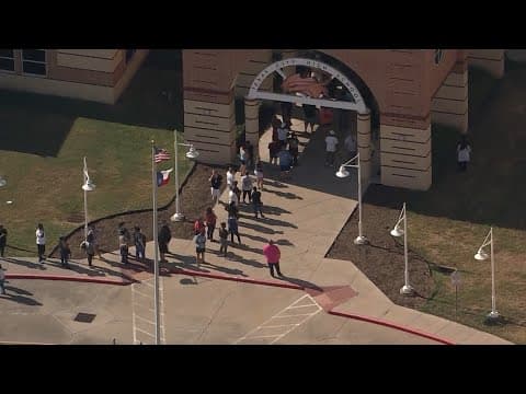 Raw video: Texas City High School placed on lockdown following threat