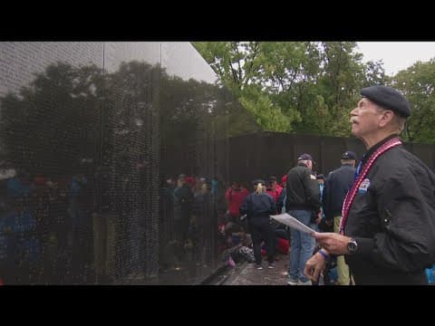 Honor Flight San Diego tours Vietnam Memorial in Washington D.C.
