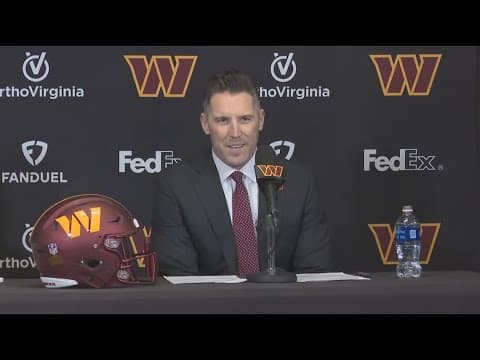 WATCH: Commanders GM Adam Peters first press conference