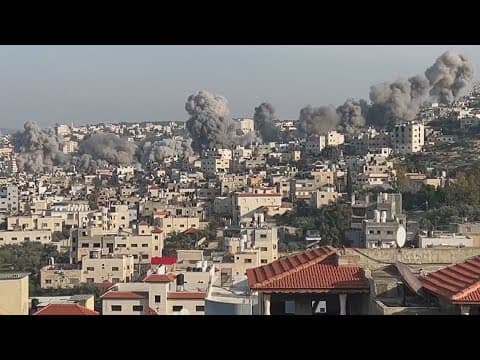 Israeli military destroys several building in the occupied West Bank