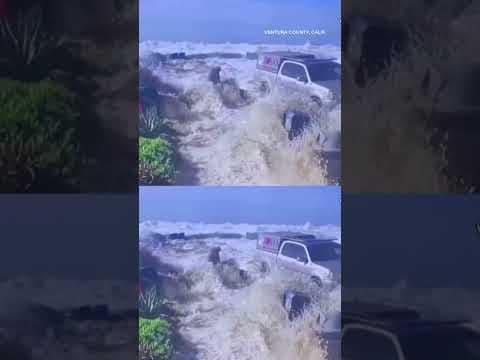 Massive waves hit Ventura County, California
