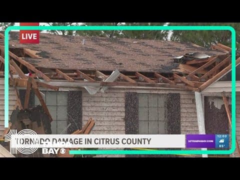 Reviewing the tornado damage in Citrus County
