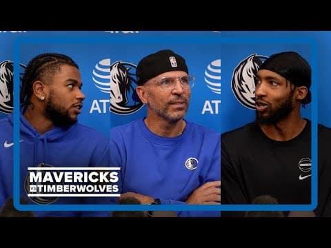 Mavs-Timberwolves: Jason Kidd, Derrick Jones Jr. & Jaden Hardy talk during Monday media availability