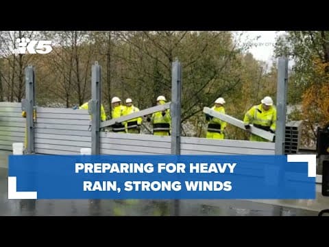 Preparing for heavy rain, strong winds