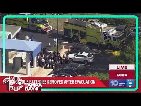 More than 3K pounds of lithium-ion batteries removed from Tampa children's outpatient center