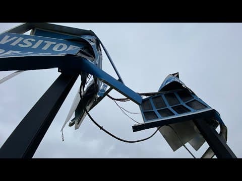 Olentangy Berlin High School baseball field damaged by Ohio tornado