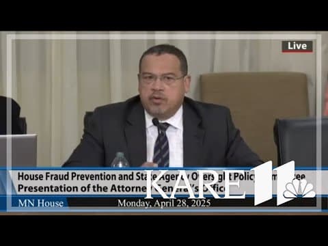 Minnesota AG Keith Ellison answers lawmakers' questions on Feeding Our Future recording