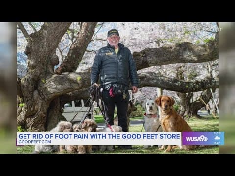 The Good Feet Store helped a dog walker get back on his feet