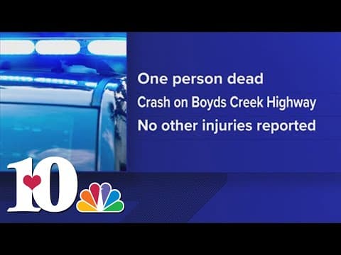 THP: 1 dead after car drives off Boyds Creek Hwy and hits culvert in Sevier County