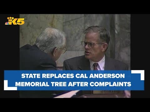 State replaces memorial tree in Olympia after ‘desecration’ complaints