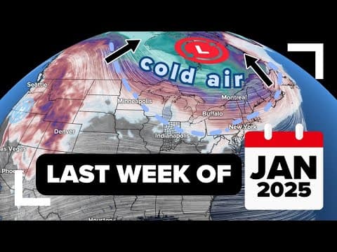 Cold air retreating, warmer air surging north for the last week of January