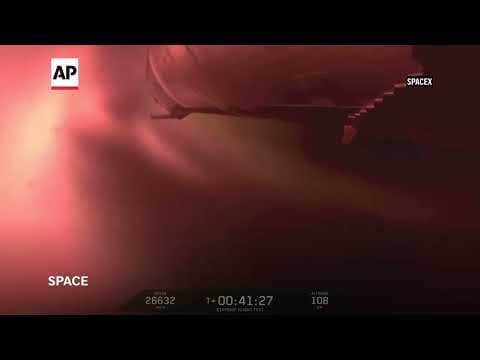 SpaceX ship encounters extreme heat during its reentry into Earth's atmosphere