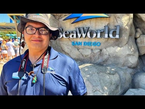 SeaWorld Photographer makes a big 'splash' with his first job ever