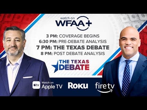 The Texas Debate studio tour: Ted Cruz v. Colin Allred