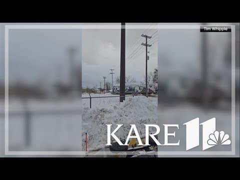 Train plows into semi stuck on tracks in Pennsylvania