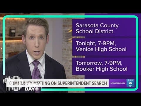 Sarasota County Schools seek public comment in superintendent search