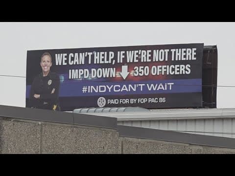 Indy FOP uses billboard to show officer shortage in the department