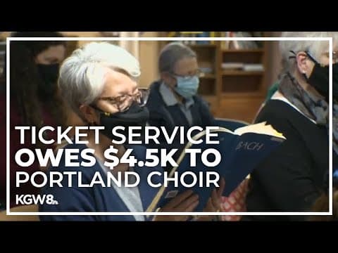 Portland choir group owed over $4K from Brown Paper Tickets ticketing platform